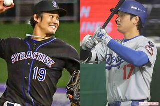 左から藤浪晋太郎、大谷翔平（藤浪は本人のインスタグラムより）