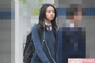 '18年11月下旬、下校途中のKoki,