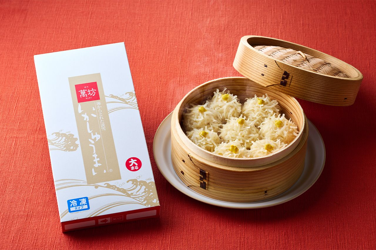 萬坊いかしゅうまい/大まる（8個入り）1箱　1404円 ※各種セットあり