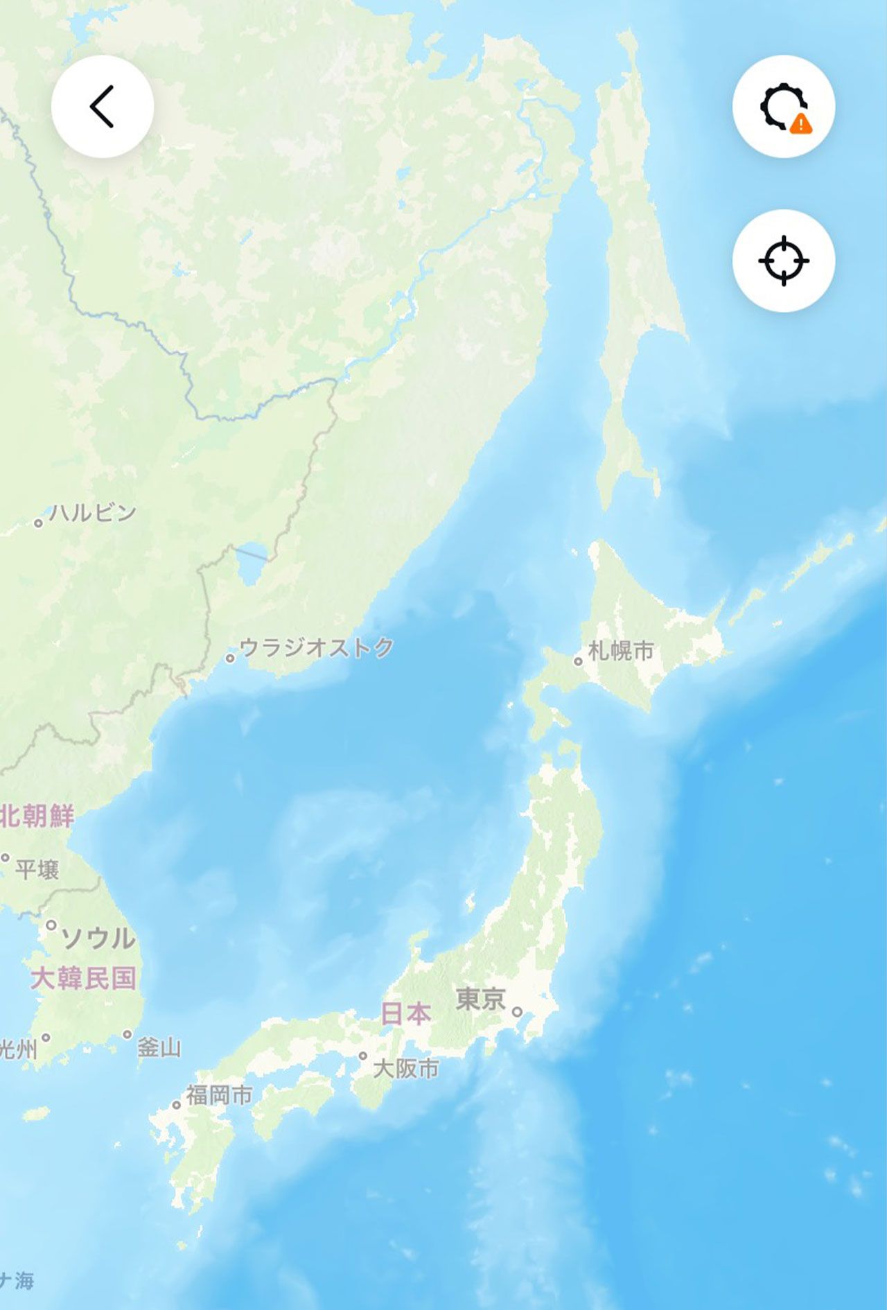 位置情報の設定をオンにしなければ、ただの地図機能アプリなのだが……