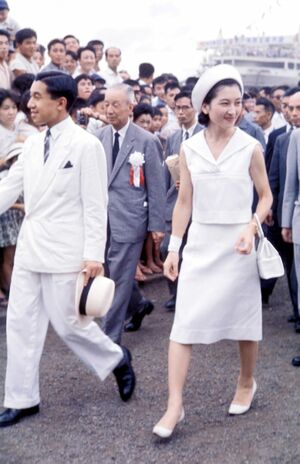 1962年7月、皇太子夫妻（当時）日本海洋少年団全国大会