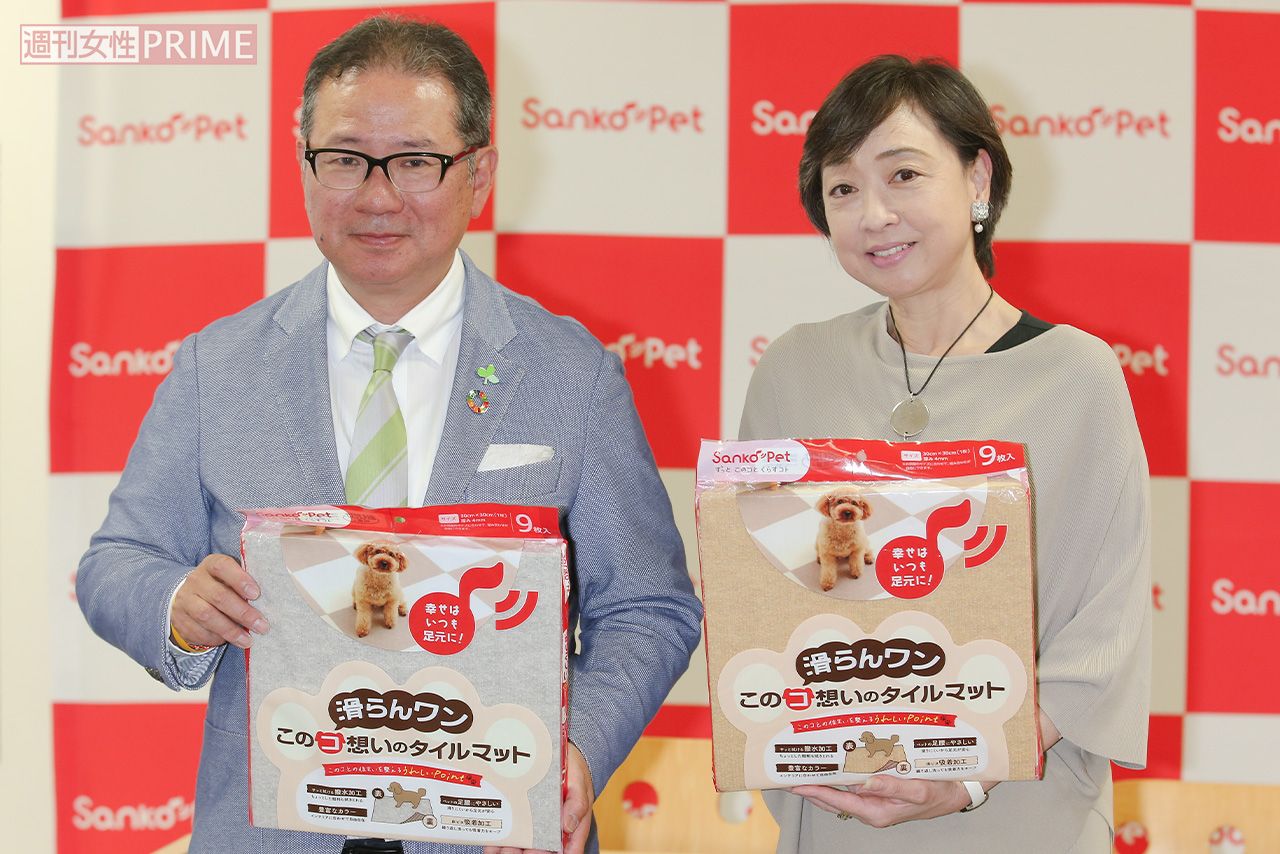 川上さんが代表理事を務める「ねこと今日」が、ペット用品「SankoPet」を提供する株式会社サンコーとアンバサダー契約を締結。「ペットのことも考えた災害対策の商品も考えていきたいですね」（川上さん）