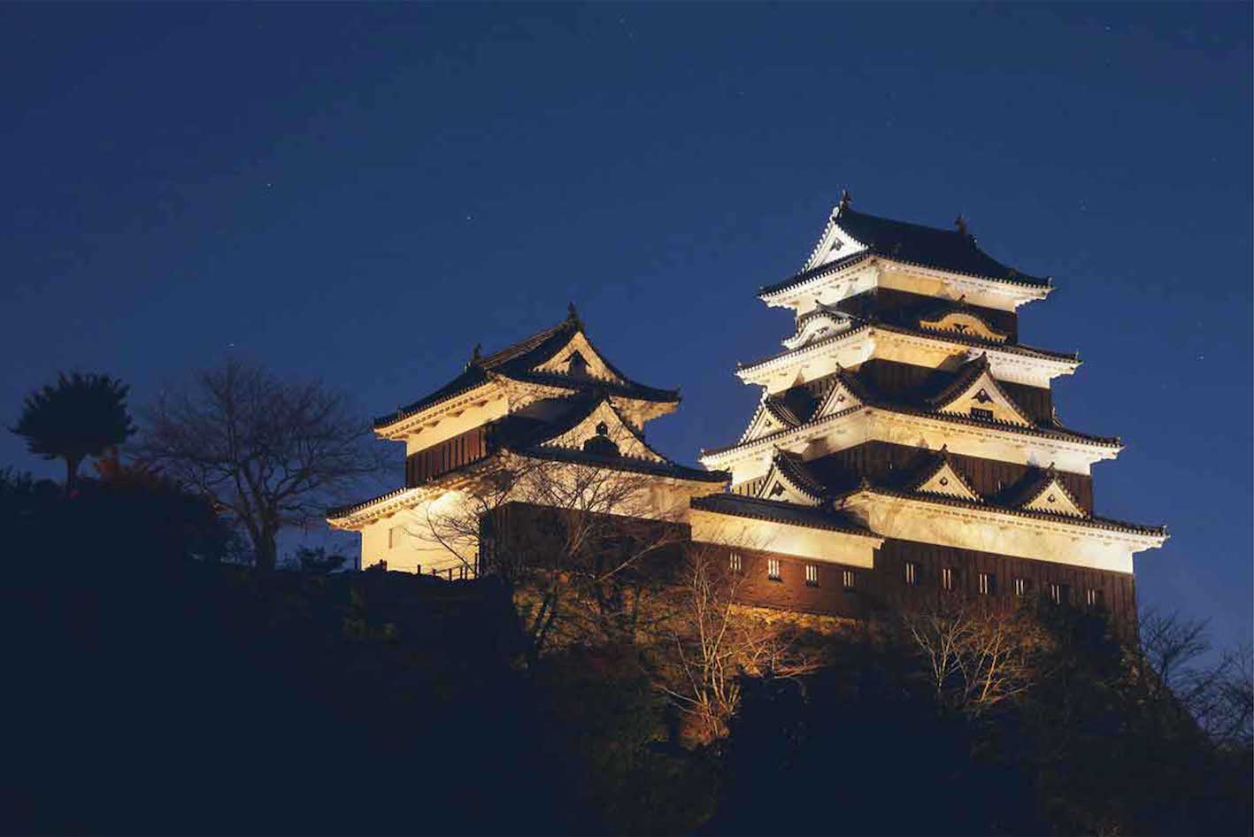 愛媛県にある大洲城は、天守を貸し切りにして泊まることができる（公式サイトより）