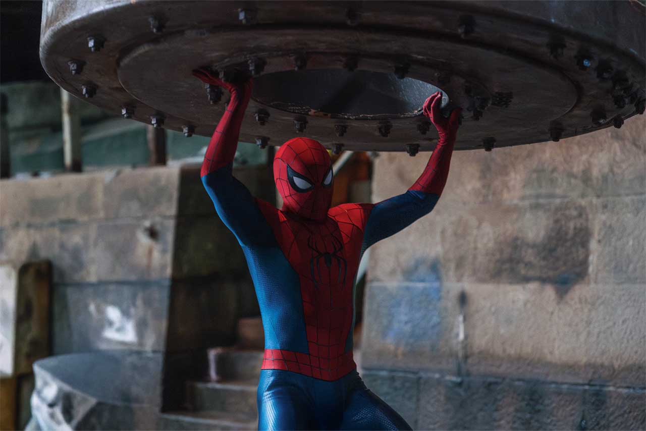 作中のスパイダーマン（映画『スパイダーマン』シリーズ公式Xより）