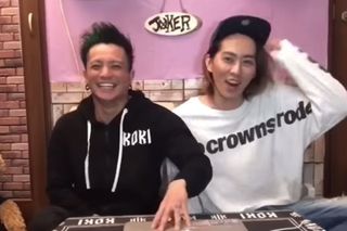 屈託のない笑顔をみせる田中聖と田中彪（YouTubeより）