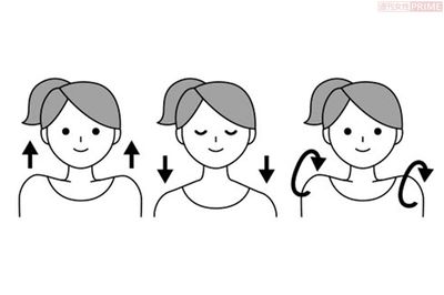 肩のトレーニング　イラスト／アライヨウコ