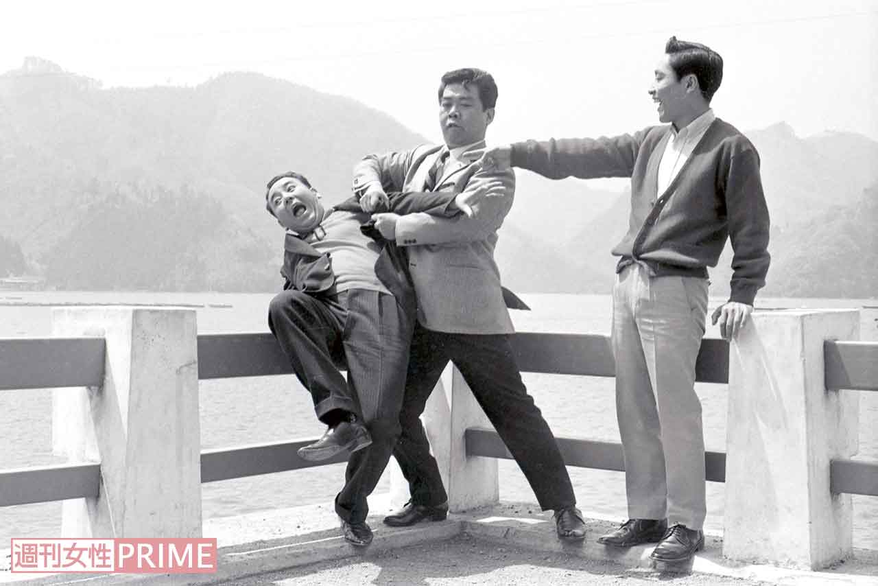 てんぷくトリオ（左から戸塚睦夫、三波伸介、伊東四朗）