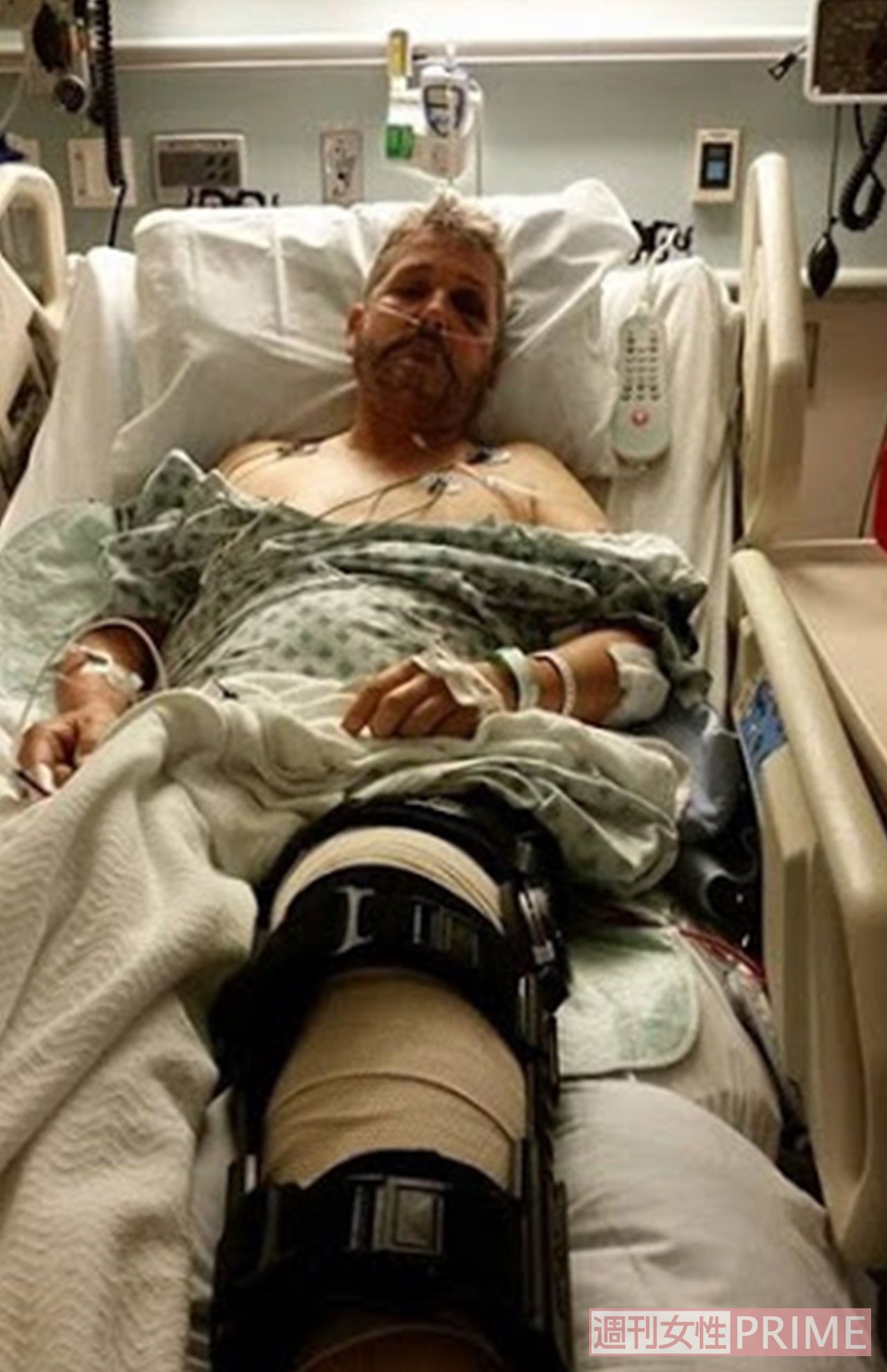 事故に遭ったというマーク・ラファロの画像。巧妙に作られたフェイク画像である（提供・井出智香恵先生）