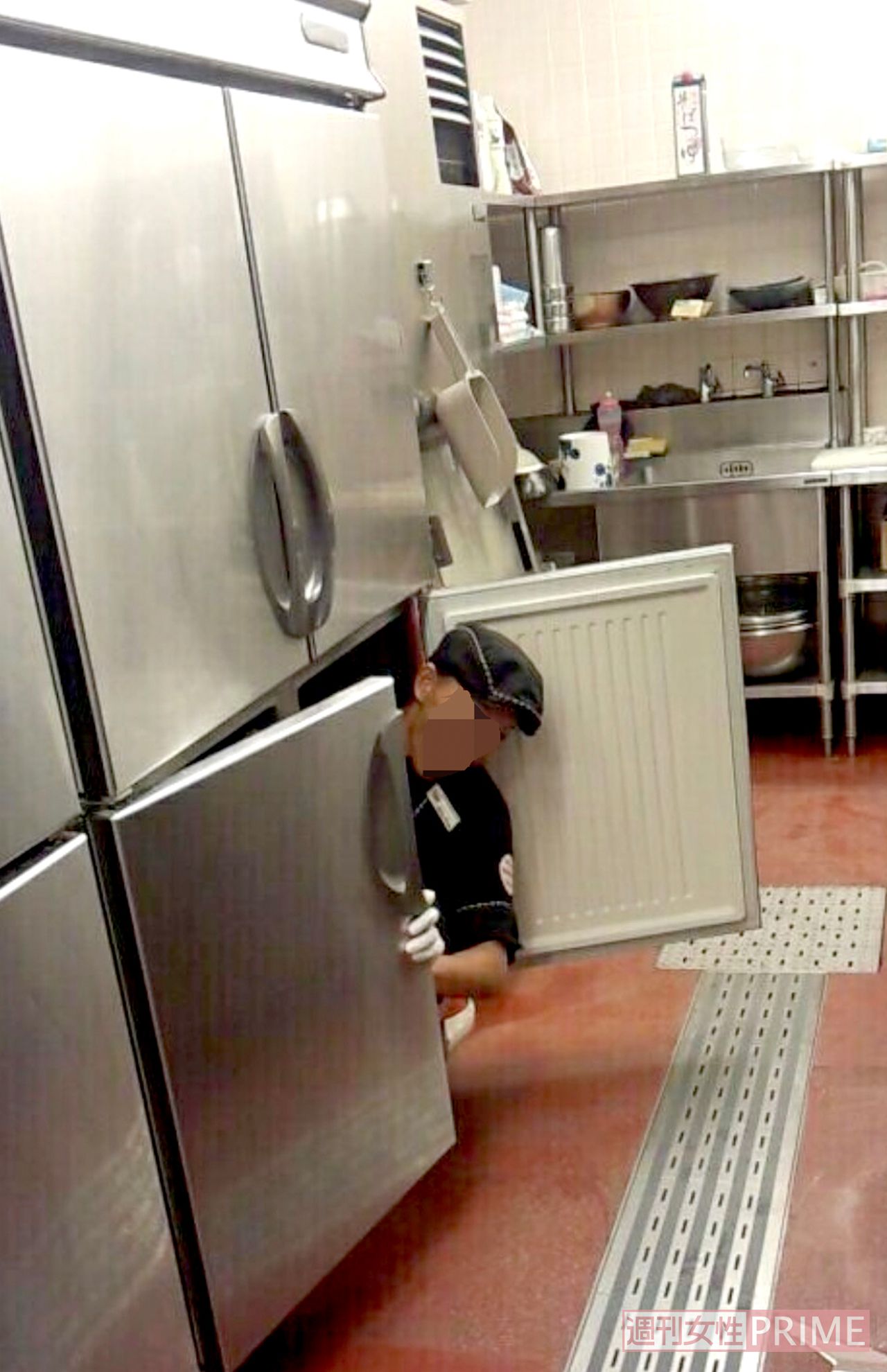 ’13年にステーキ店の冷蔵庫に入ったAくん