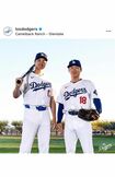 ドジャース所属の大谷と山本由伸(ドジャース公式インスタグラムより)