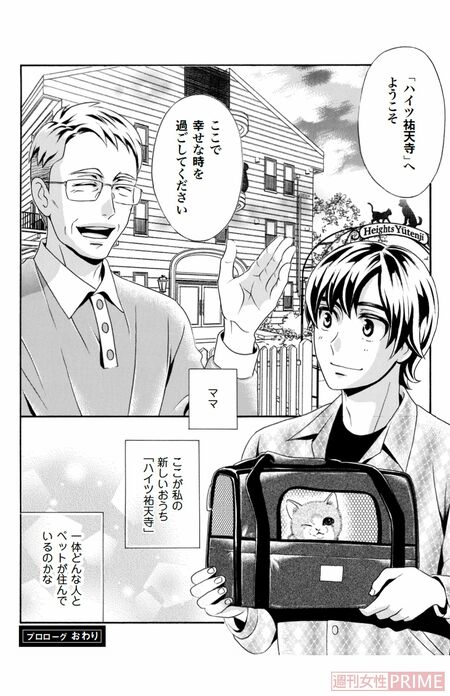 『ペット共生型マンション物語　ハイツ祐天寺へようこそ』（漫画 柏屋コッコ／原作 小林のえ）52ページより