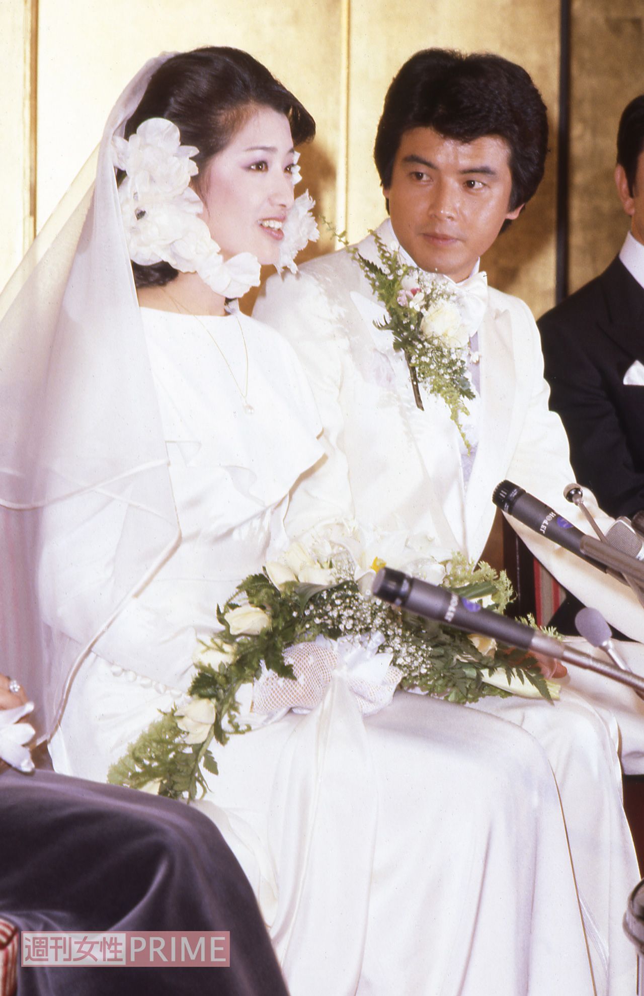 1980年11月、三浦友和と結婚披露宴を挙げた山口百恵