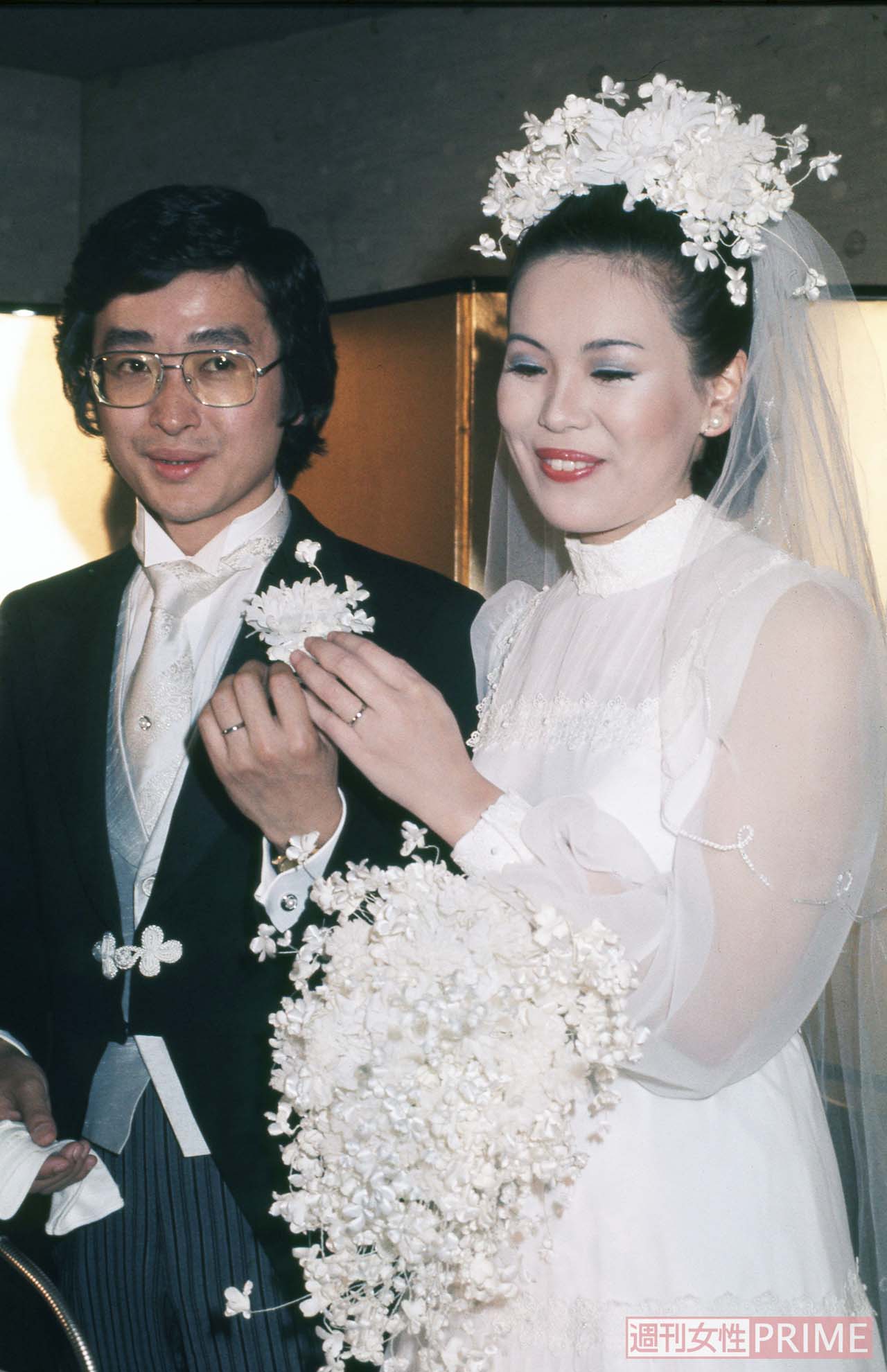 1977年5月に現在の夫、上沼真平氏と挙式した上沼恵美子