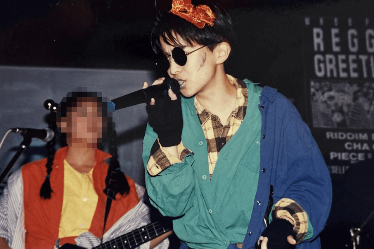 1988年3月、同志社女子中高時代の友人たちとのバンド「TIME BOMB」の、一夜限りの再結成ライブを行った