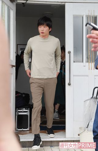 雨も上がり、外での撮影がスタート♪　撮影／渡邉智裕