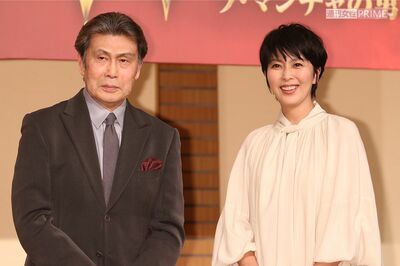 2021年12月、『ラ・マンチャの男』制作発表会見に出席した松本白鸚と松たか子