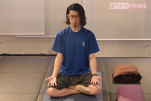 日常生活でもストレッチを欠かさないというわちゅ～くん