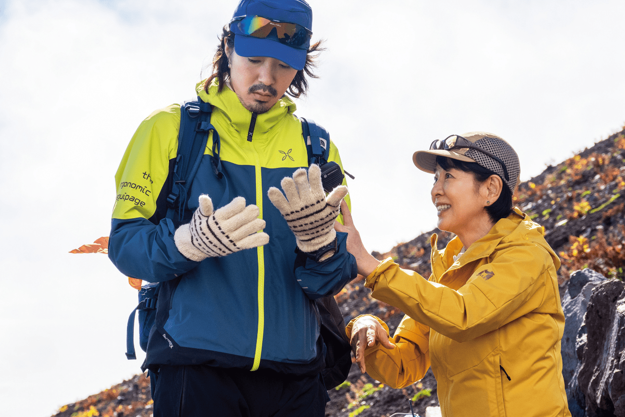 富士登山プロジェクトを引き継いだ進也さん。映画では俳優・若葉竜也が「真太郎」を演じ、進也さんも登山指導などで現場をサポート（（C）2025「てっぺんの向こうに