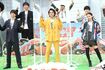 映画『とんかつDJアゲ太郎』イベントにて(左から伊藤健太郎、北村匠海、山本舞香)