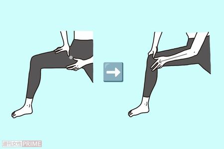 簡単“腎”ツボマッサージ「デトックスに」　イラスト／二階堂ちはる