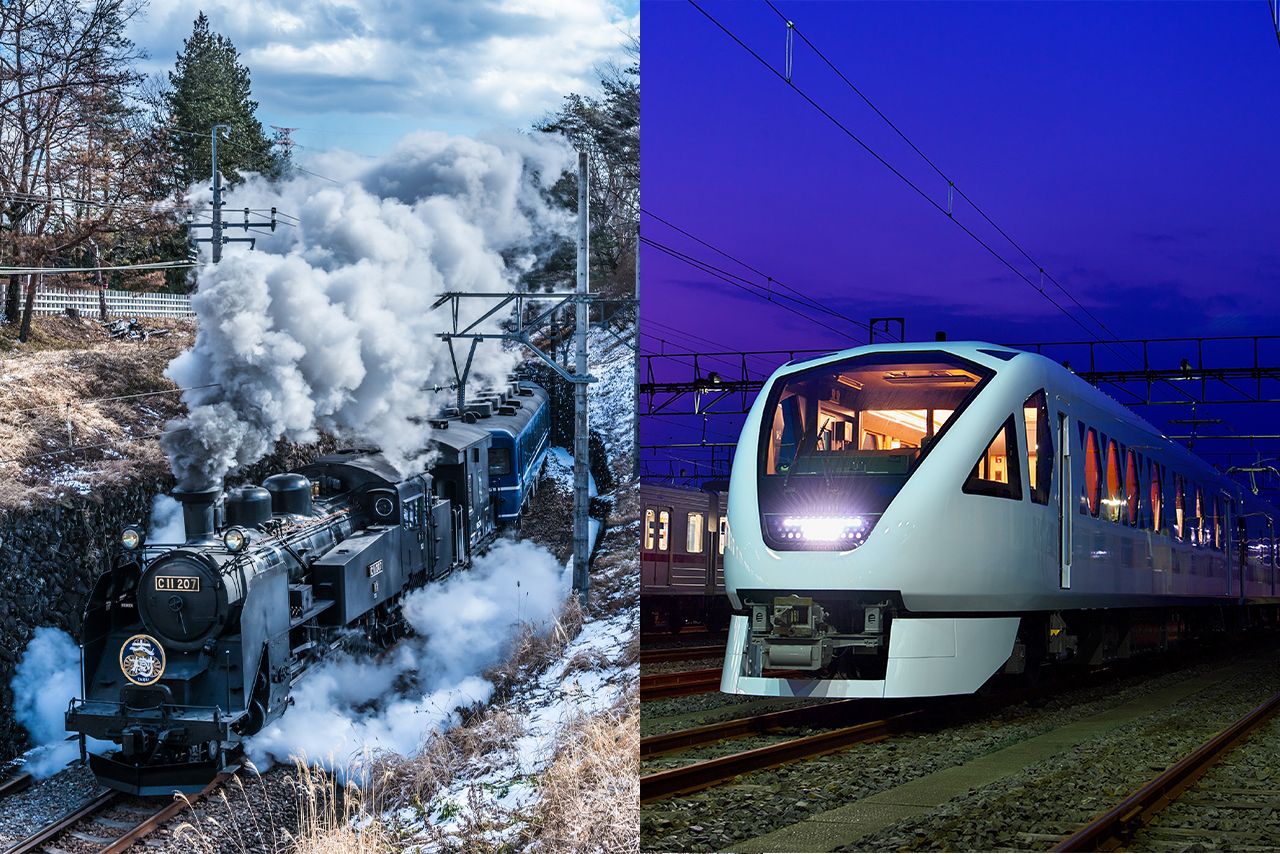 SL大樹（左）＆スペーシアX（右）