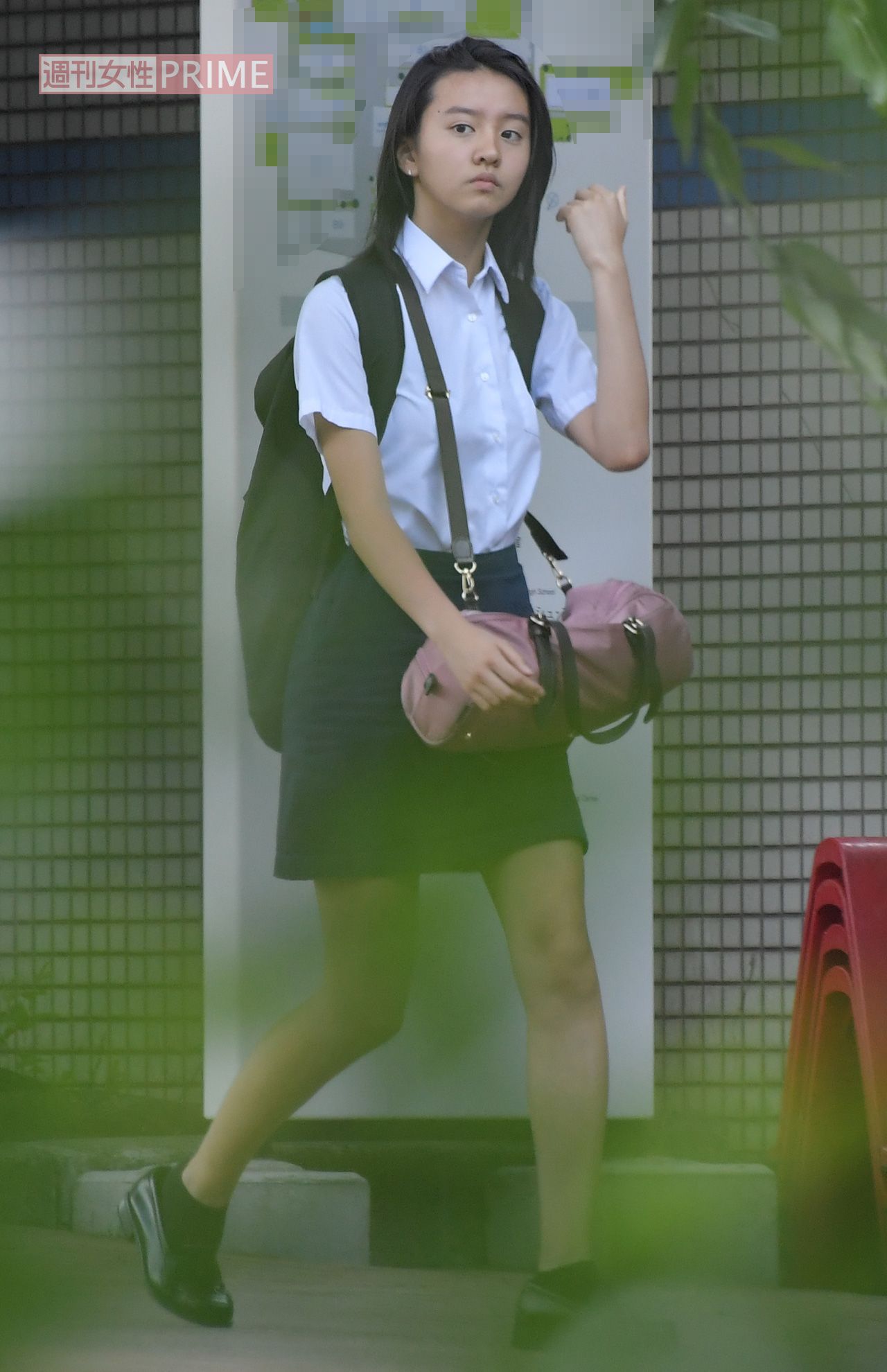 2018年、スクール帰りのKoki,