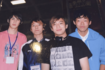 高校の同級生とTheSALOVERSとしてデビュー。右から藤川雄太(Dr)、古舘佑太郎(Vo、G)、小林亮平(B)、藤井清也(G)