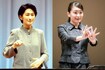 高校生の手話によるスピーチコンテストのご挨拶を紀子さまから引き継いだ眞子さま(紀子さま:2000年、眞子さま:2018年)