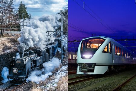 SL大樹（左）＆スペーシアX（右）