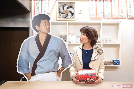 『世界の山ちゃん』葵店の中にある、『世界の山ちゃん博物館』。昔の店舗の再現コーナーには、前会長・重雄さんのパネルも