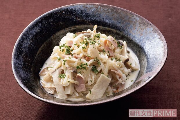 切り干し大根とハムのミルク煮（撮影／廣瀬靖士）