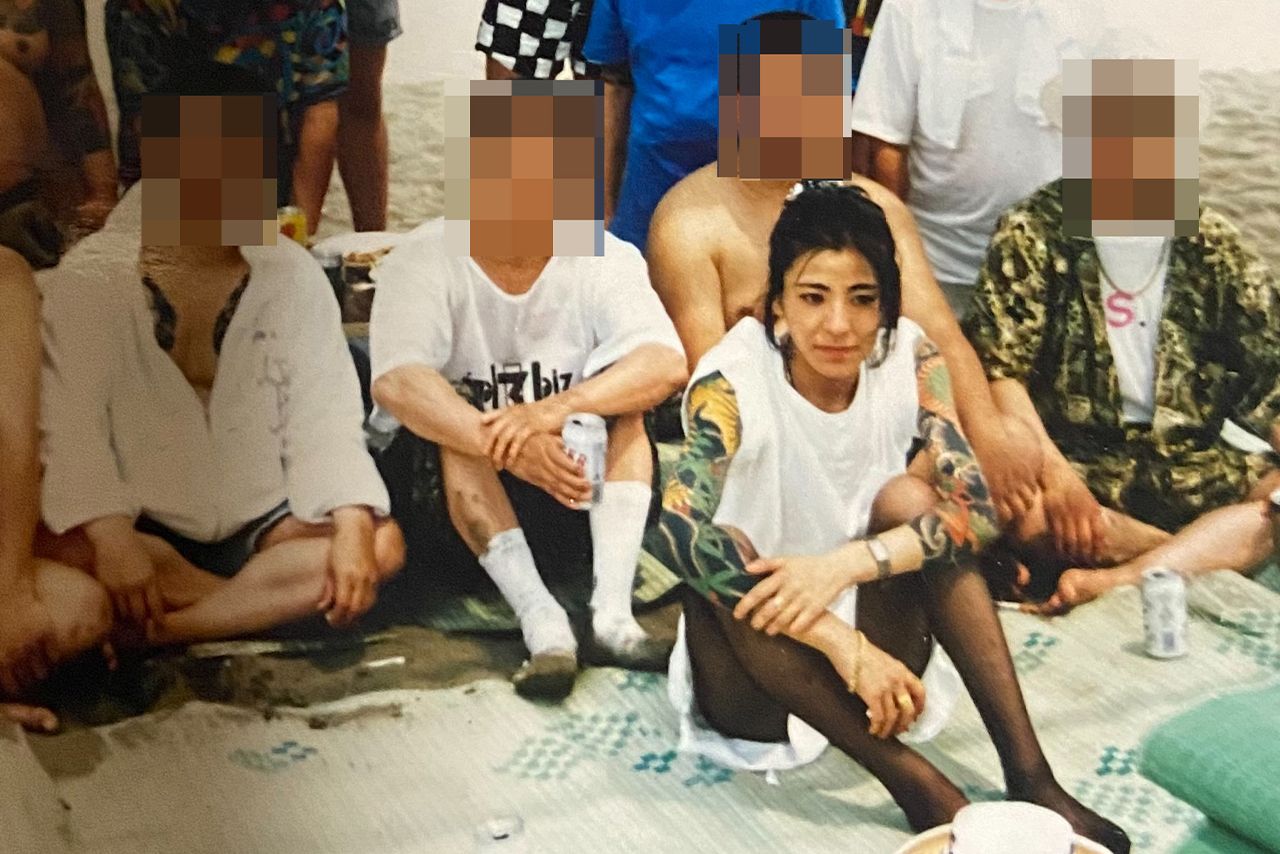 組員たちと　写真提供／西村まこさん