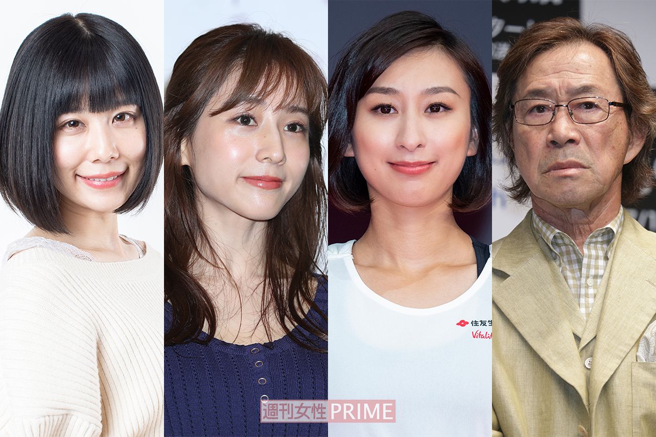 きょうだいコンプレックスに悩んだという（写真左から）有村藍里、田中みな実、浅田舞、武田鉄矢