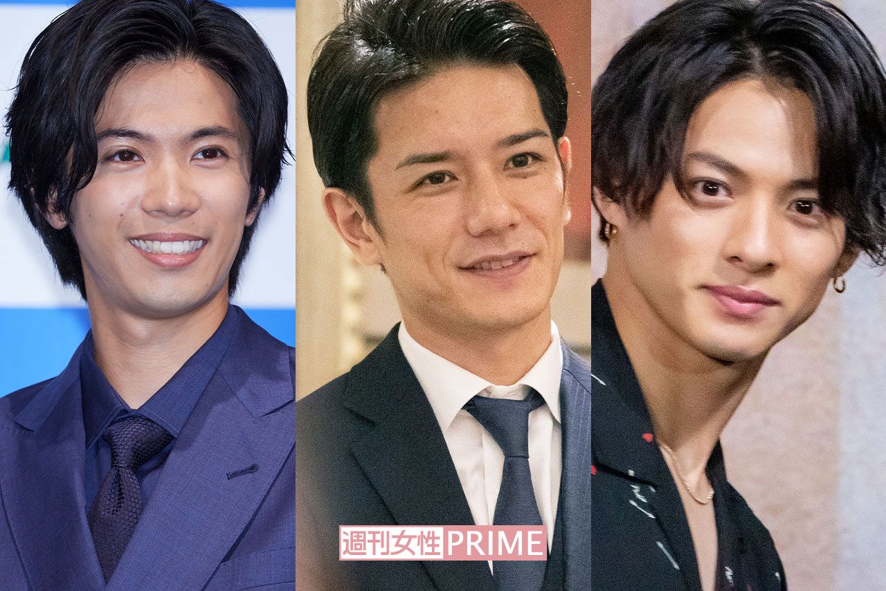 左から神宮寺勇太・滝沢秀明・平野紫耀