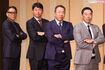 右から、読売ジャイアンツの阿部慎之助監督、中日ドラゴンズの井上一樹監督、広島東洋カープの新井貴浩監督、東京ヤクルトスワローズの池山隆寛監督