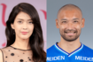 女優の田中道子と元サッカー日本代表の川又堅碁(Jリーグ公式サイトより)