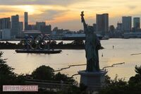 過ぎゆく東京五輪の真ん中＝臨海副都心を歩く、海外勢は「サラダチキン」にハマって