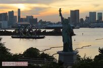 過ぎゆく東京五輪の真ん中=臨海副都心を歩く、海外勢は「サラダチキン」にハマって