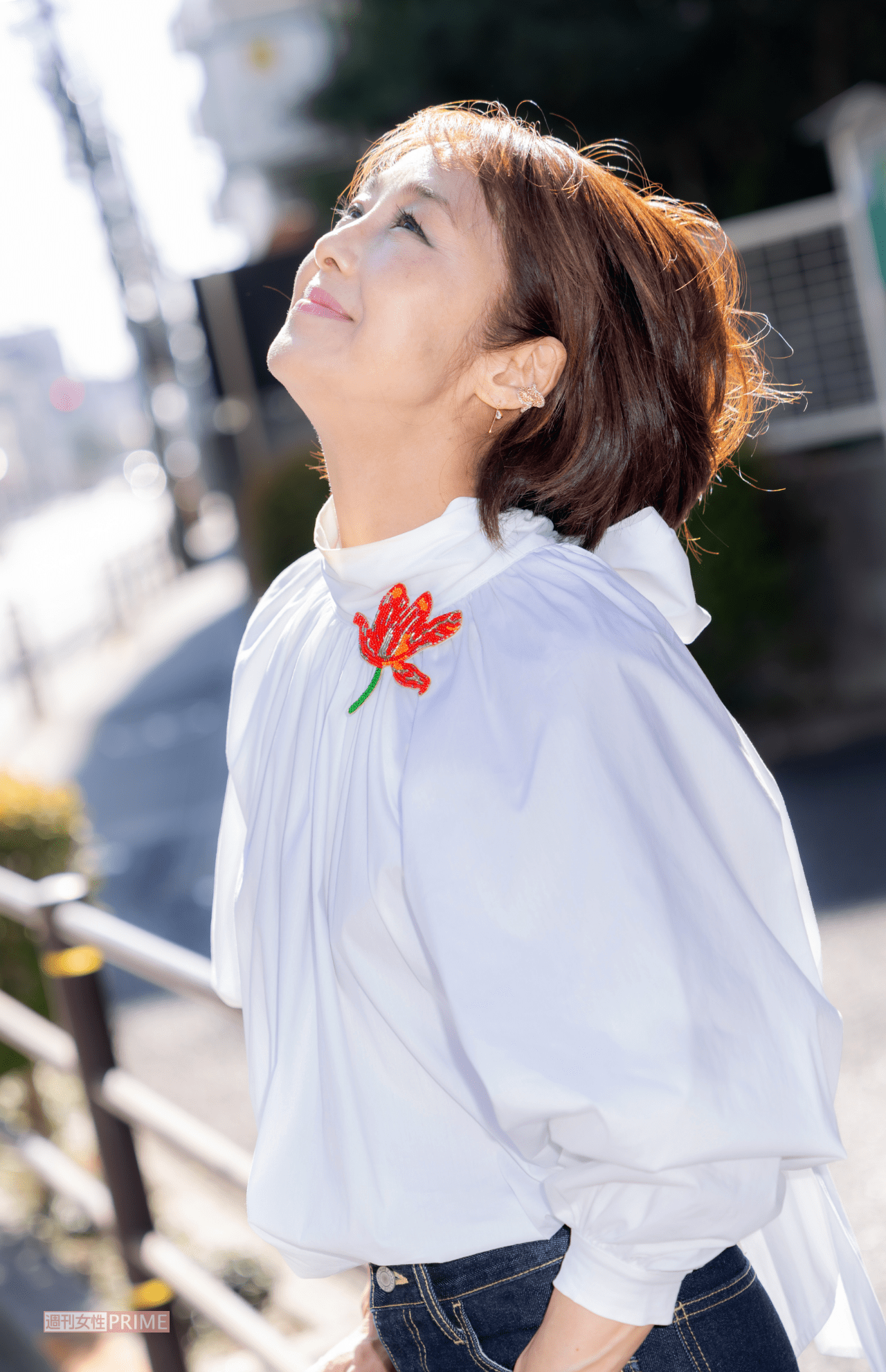 女優で准看護師―。2つの顔を持つ北原だが、どちらも天職なのだろう（撮影／佐藤靖彦）