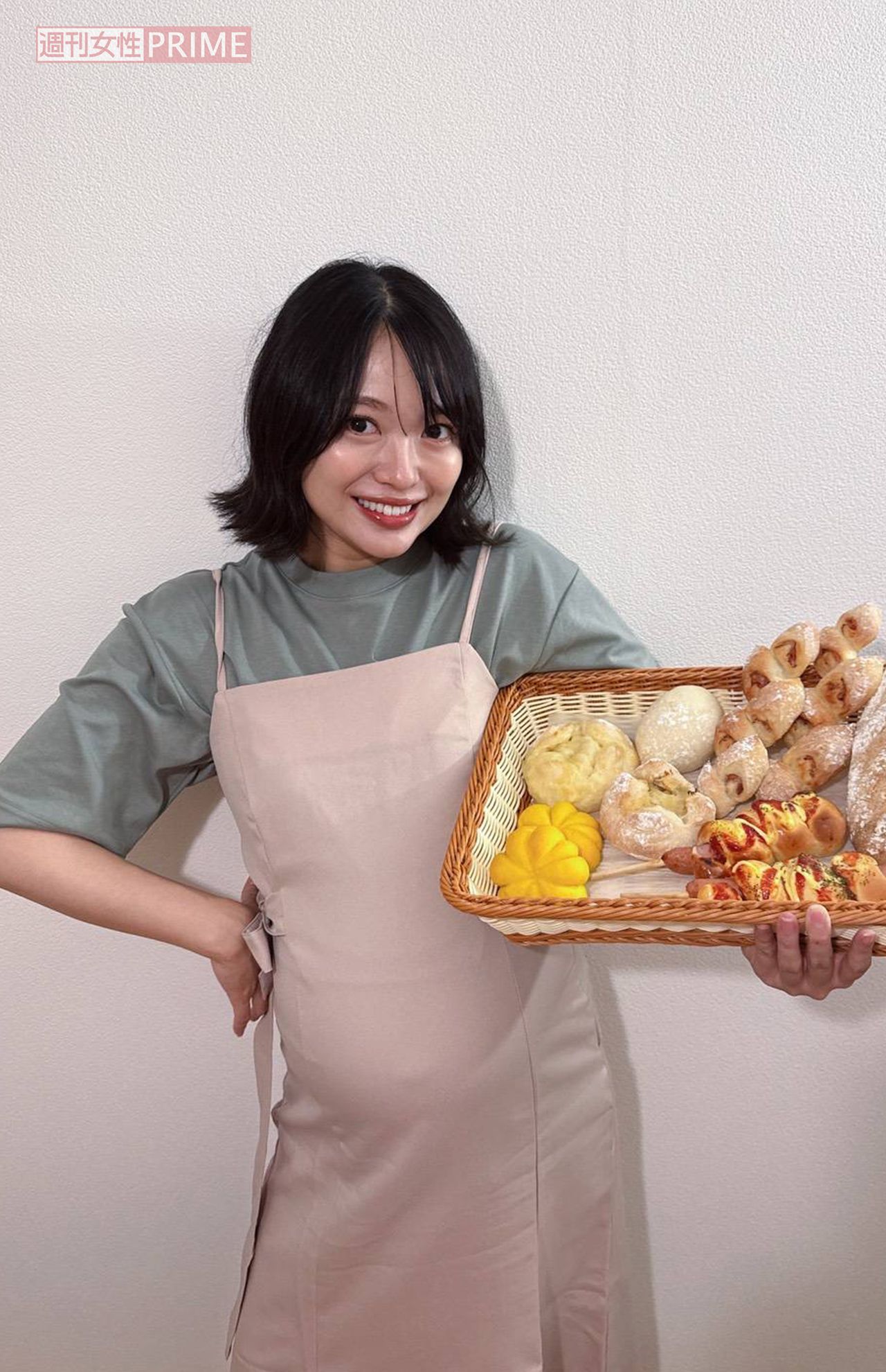 妊娠糖尿病を発症するも妊娠前は控えていた炭水化物も食べるよう意識し、血糖値も安定した(北原里英さん提供)