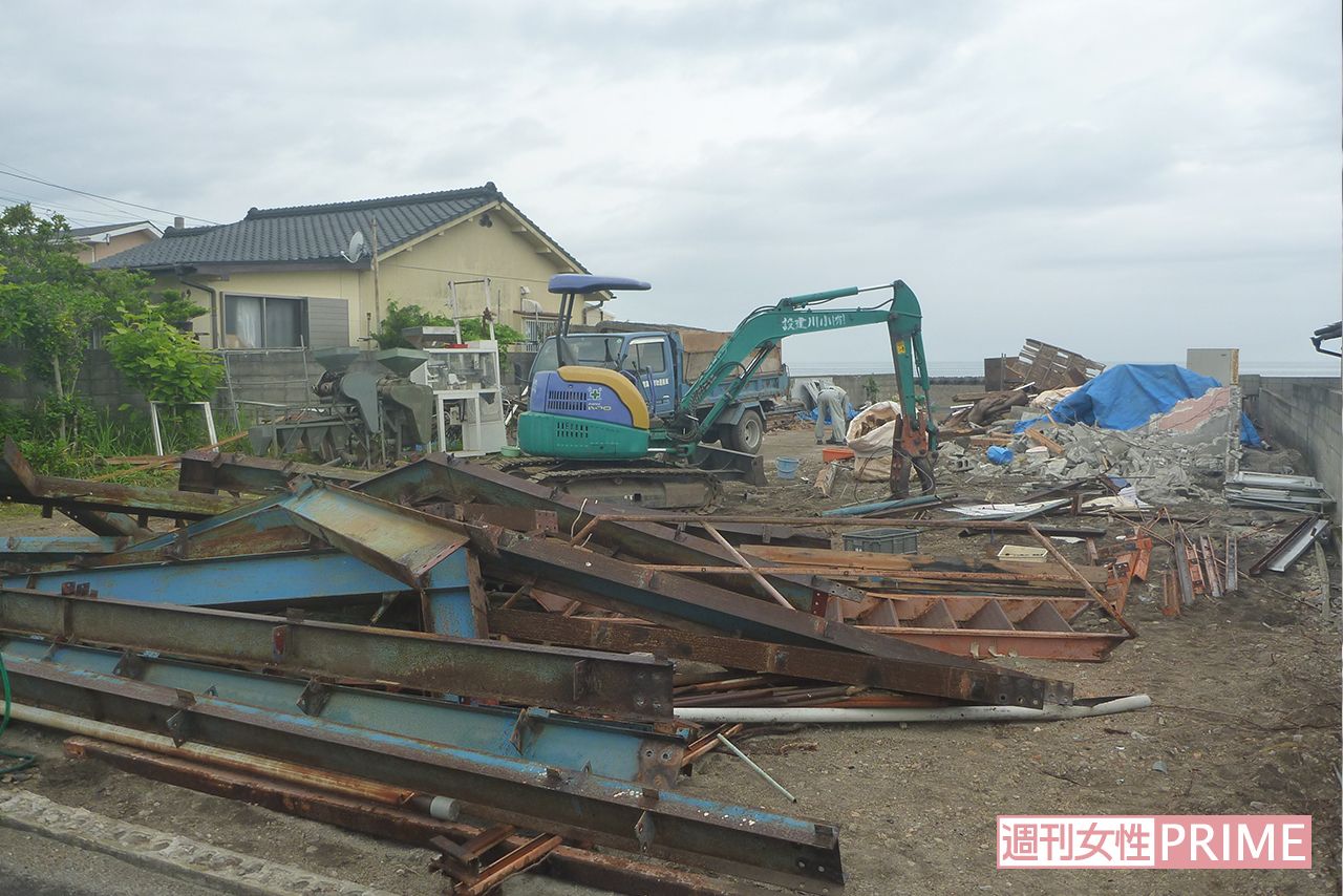 空き家だった鹿児島県内の実家は、すでに解体作業が行われていた