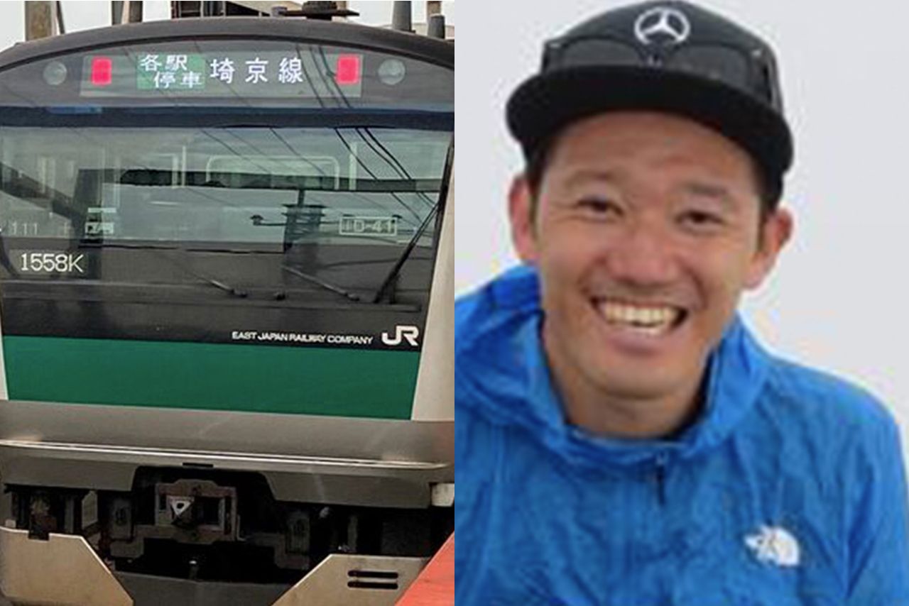 埼京線での集団痴漢容疑で逮捕された羽賀聡明容疑者（本人SNSより）