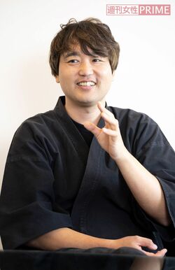 「話すことが大好き」という武田双雲。インタピューのときも面白いエピソードが止まらない