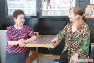 軽快に対談が進んだ小笠原祐子さんと岩井志麻子さん