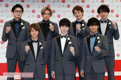 『第70回NHK紅白歌合戦』に出場が決定時のKis-My-Ft2。デビュー9年目での初出場だった。