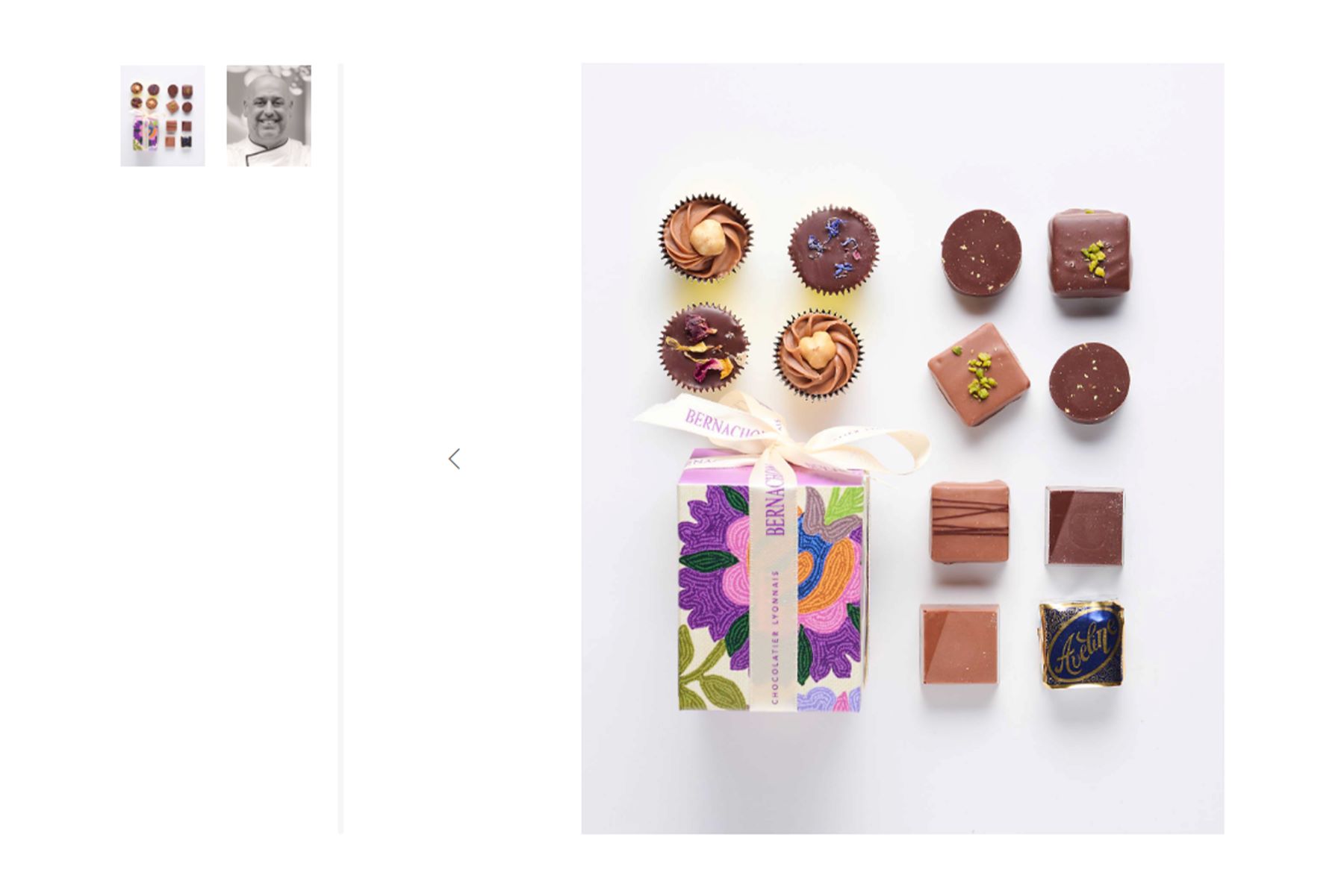 カビが発生していた『ショコラアソート　キューブ　マヤ』（三越伊勢丹オンラインHPより）