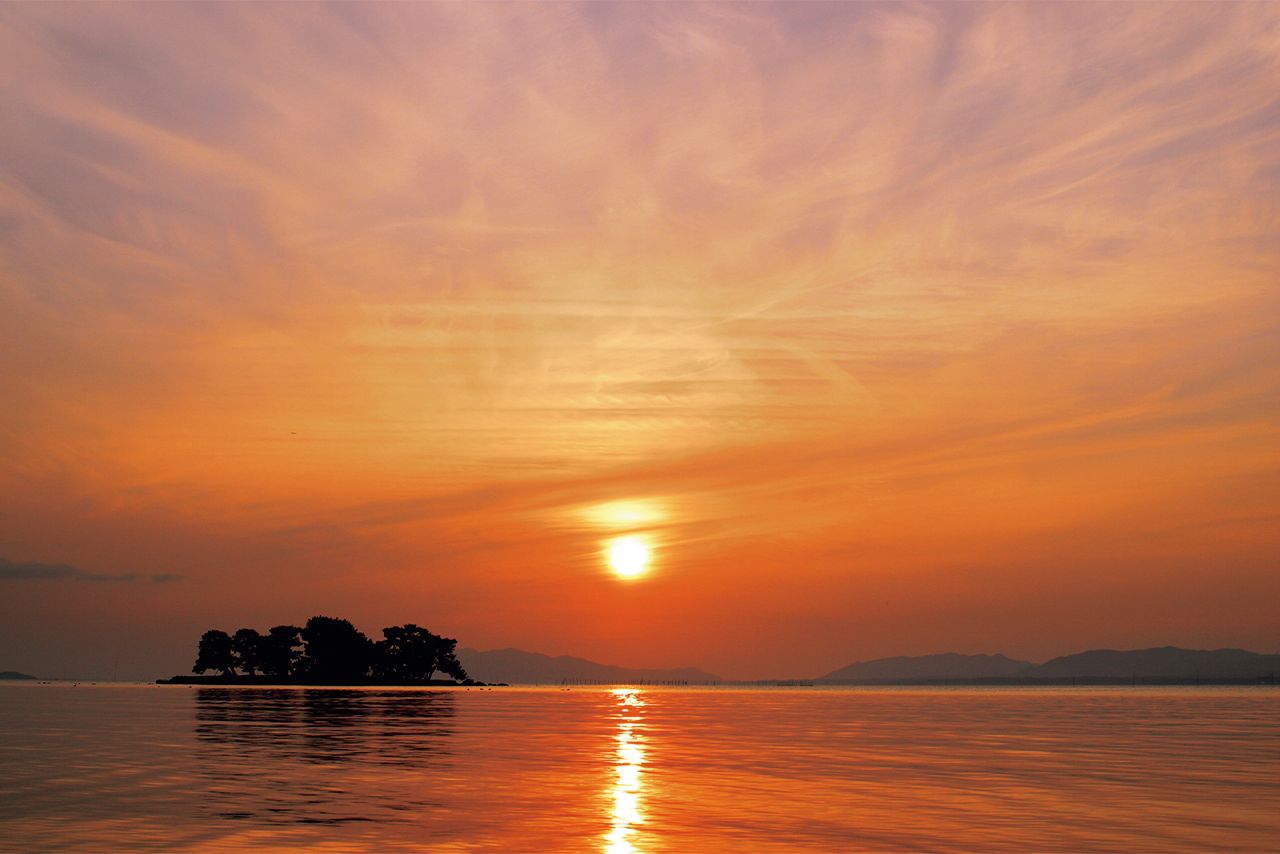 宍道湖の夕日