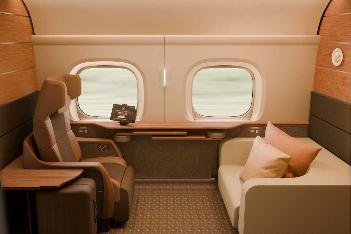 新幹線『SupremeClass（スプリームクラス）』7号車・1~2人用の個室席『Cabin（キャビン）』（JR東海提供）