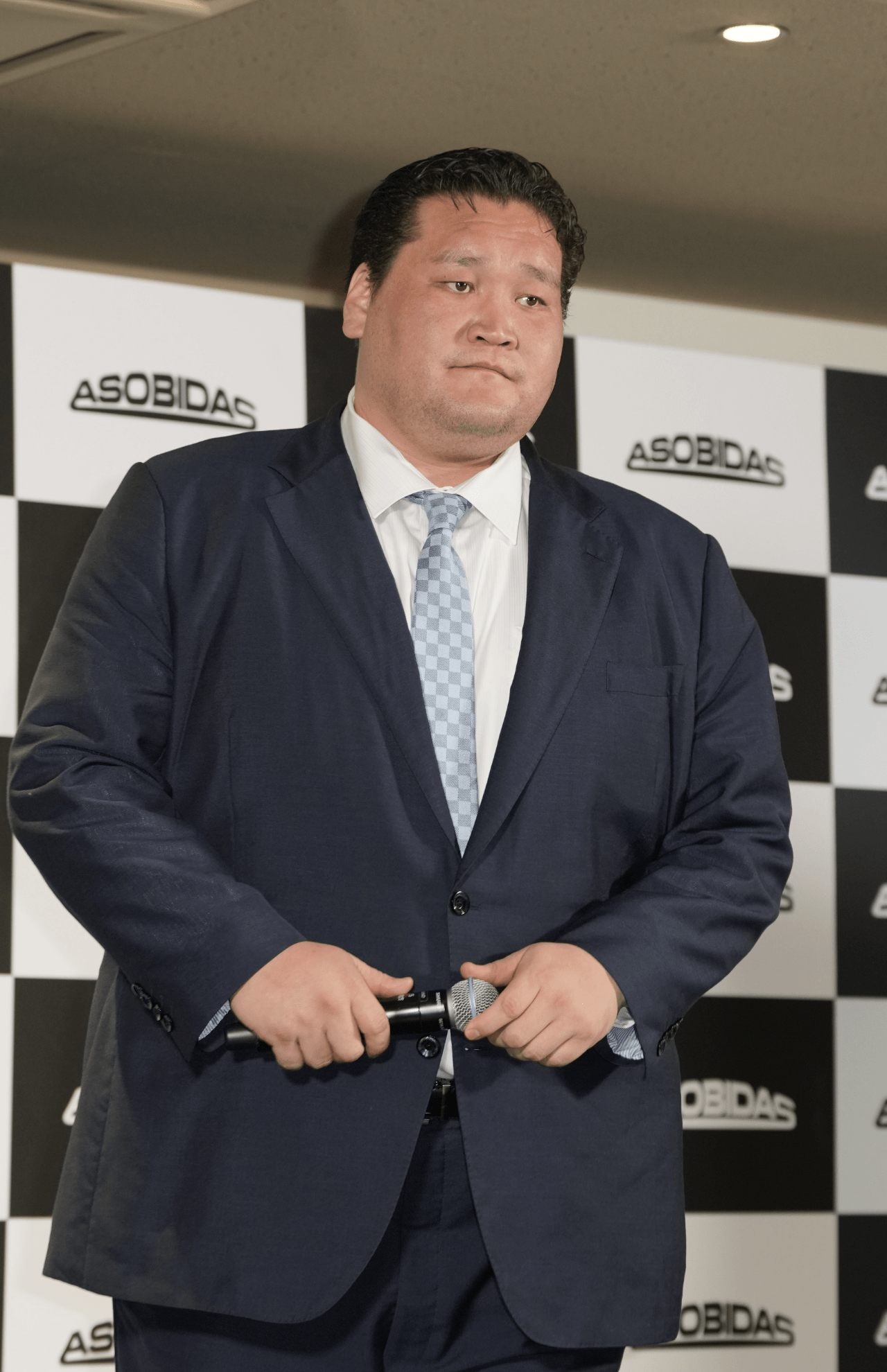 「株式会社アソビダス」設立記者発表会に参加した元横綱・照ノ富士（撮影／伊藤和幸）