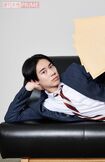 顔が良いサボリーマンを演じる戸塚純貴(撮影/山田智絵)